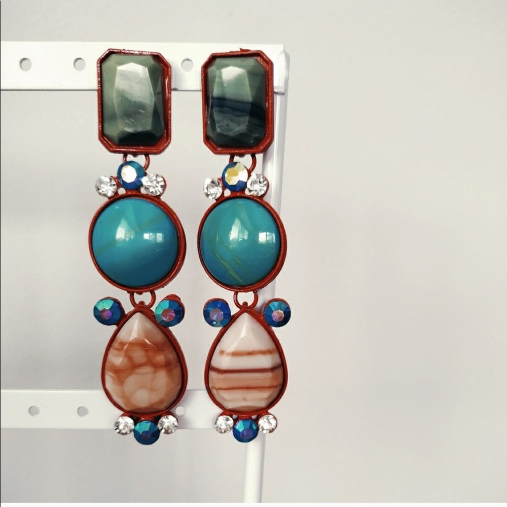Stone earrings